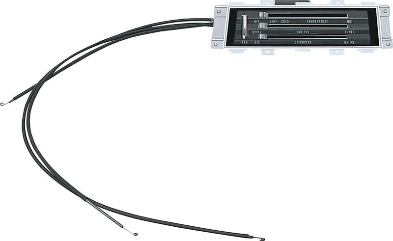 67 Camaro/67 Firebird Heater/AC Control Assembly w AC cars only