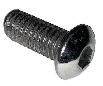 5/16-18 3/4 inch Button Head Stainless Steel Bolt, Each