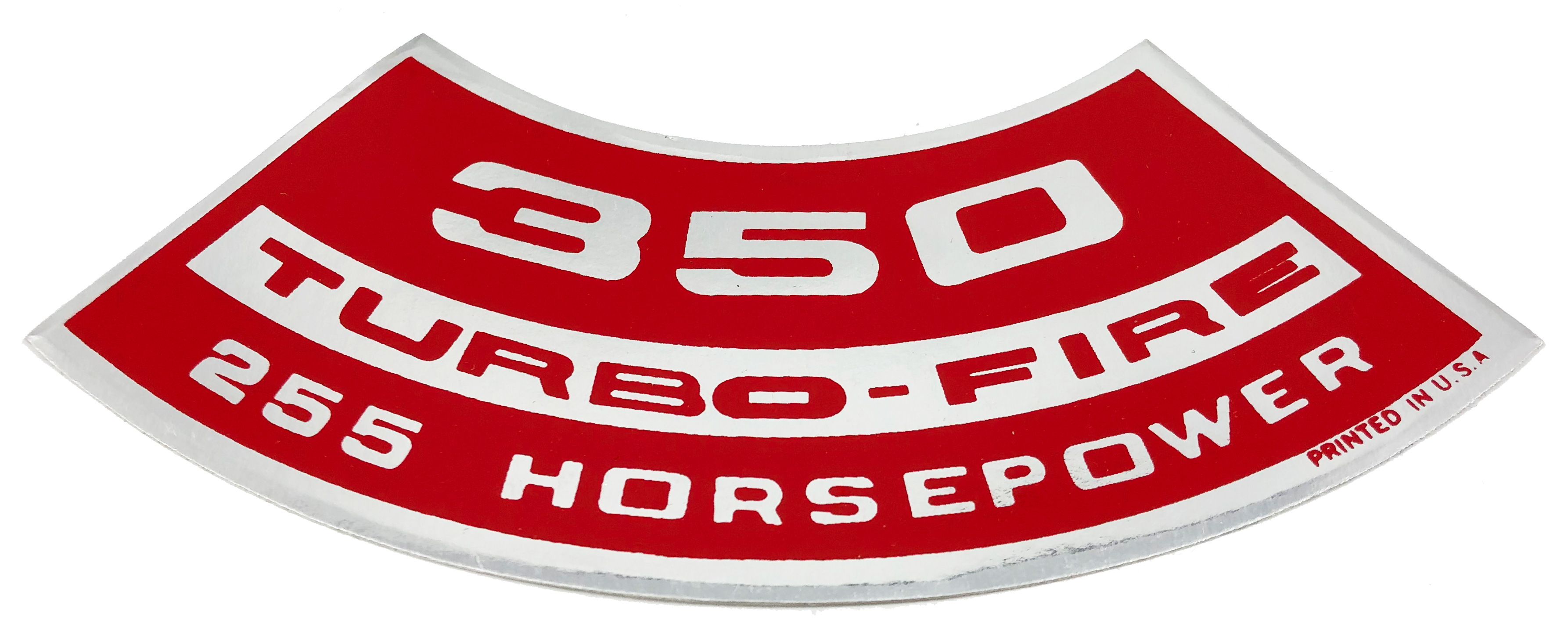67-69 Camaro 350/255 H.P. Air Cleaner Decal