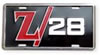 Z-28 License Plate