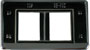 69 Camaro Convertible Top Switch and Defogger Chrome Bezel
