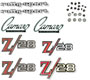69 Camaro Z-28 Emblem Kit with RS