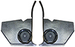 67-68 Camaro Aftermarket Kick Panels with 180 Watt Kenwood Speakers
